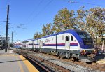 ACE Train # 06 heads away from San Jose Diridon Station